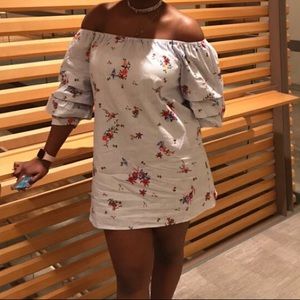 Of the shoulder dress